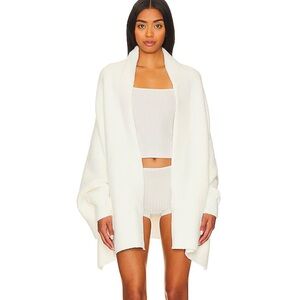 Barefoot Dreams CozyChic Blanket Wrap Cardigan in Pearl